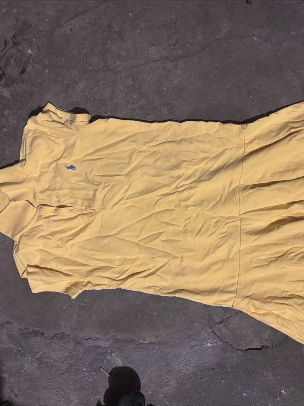 Ralph Lauren Yellow Polo Dress with Blue Pony